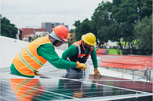 Completed solar project